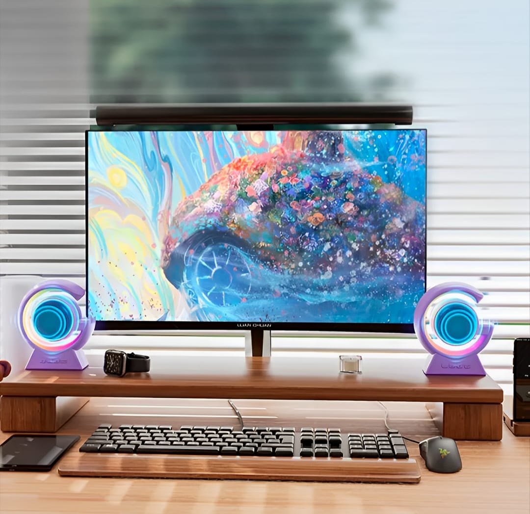 BX-39 Mini G Wireless Speaker with RGB Light &amp; Wireless Charging – Portable Bluetooth 5.3 Speaker &amp; Bedside Lamp