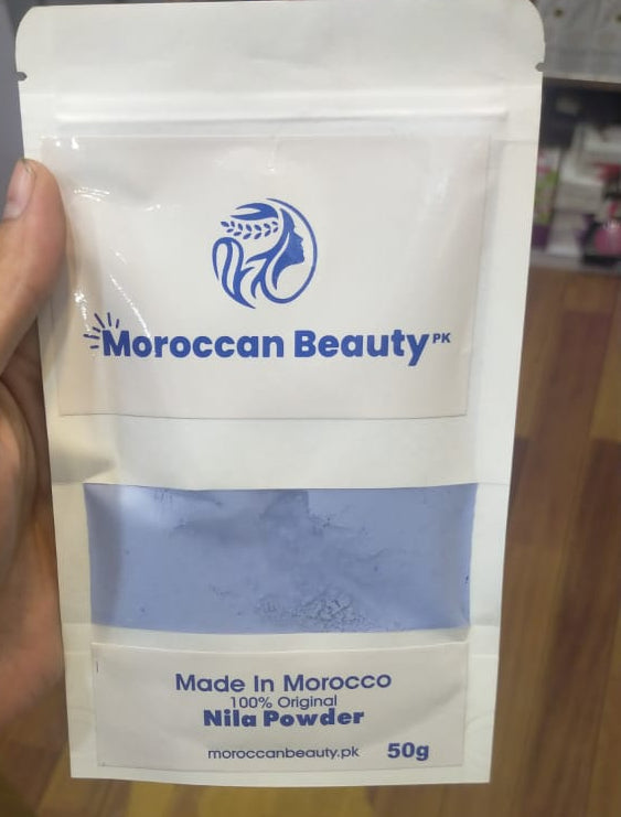 Moroccan Beauty Nila Powder | Blue Nila Skin Whitening Powder 50g | Best Quality Nila Powder