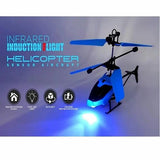 Infrared Induction LED Helicopter – Hand Sensor Controlled, Rechargeable Flying Toy | Helicopter For Children | Toy For Baby - Random Color - Model: JQ-1111