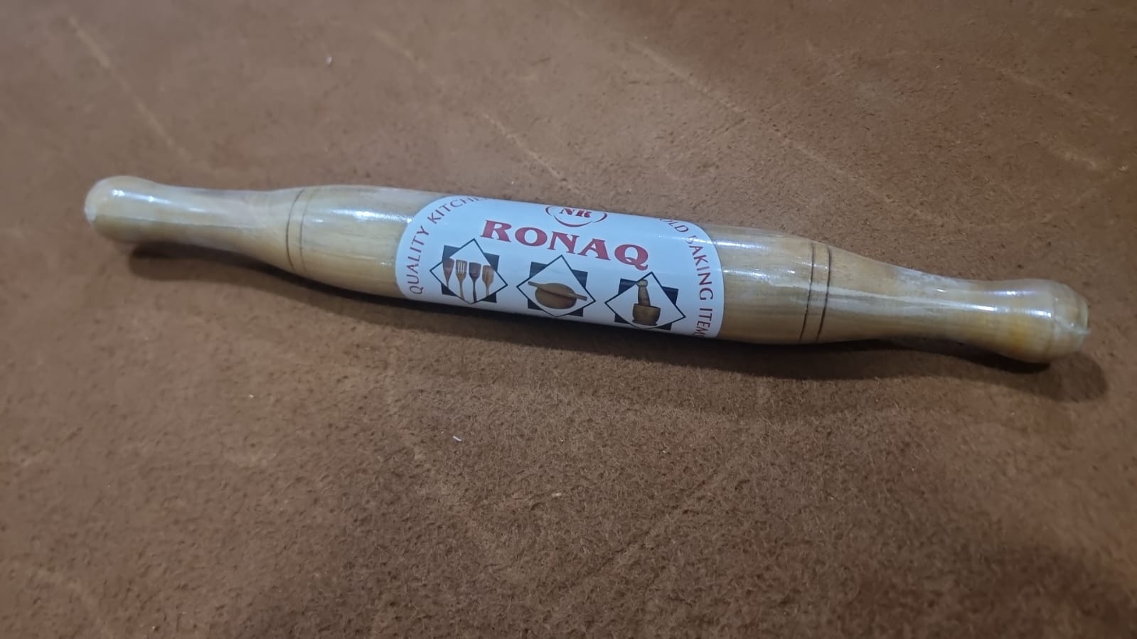 Belan Gujrati Slim – Wooden Thin Rolling Pin / Gujrati Slim Roller | Belan Slim Excent | Best Quality Belan | Wooden Belan For Home  - Belan Gujraati Slim