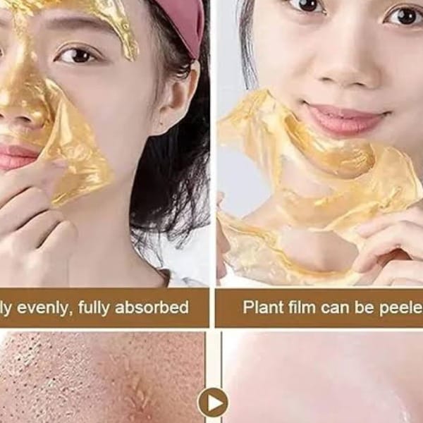 CeraVe Radiant Glow Peel-Off Gold Mask – Deep Cleansing &amp; Brightening Facial Treatment – 100ml