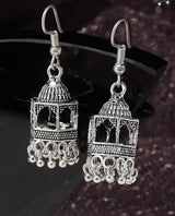 Elegant Silver Indian jhumka /  Jhumka Earrings by Quirky Fashions | Ethnic wear | Casual wear