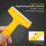 Heavy-Duty Razor Blade Scraper Tool for Removing Labels, Stickers, Caulk, Adhesive &amp; Paint – Multipurpose Cleaning Tool for Glass, Tiles &amp; Smooth Surfaces | Wall Scraper |Scraper With Blade | 