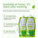Apple Hair Color 500 ml Ammonia-Free Dark Brown Hair Color Cream – Natural-Looking Coverage with Nourishing Formula