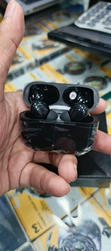 Black Pro 2 TWS Wireless Earbuds – Bluetooth 5.1, Touch Control, Noise Cancelling, with Charging Case | Airpods  