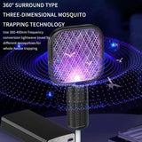 Mini USB Rechargeable Mosquito Racket with UV Light – Portable Electric Bug Zapper &amp; Fly Swatter for Indoor/Outdoor Use, Home, Office, Travel &amp; Camping