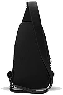 Minimalist Black Crossbody Sling Bag – Lightweight &amp; Stylish Travel Chest Pack for Men &amp; Women