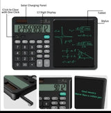2-in-1 Calculator with LCD Writing Tablet – Dual-Function Office &amp; School Gadget | Portable &amp; Eco-Friendly |Random Color