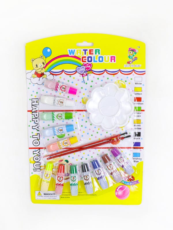 Water Color Painting Set with Brushes and Palette – Vibrant Watercolor Paints, High-Quality Brushes, and Mixing Palette for Artists, Students, and Hobbyists