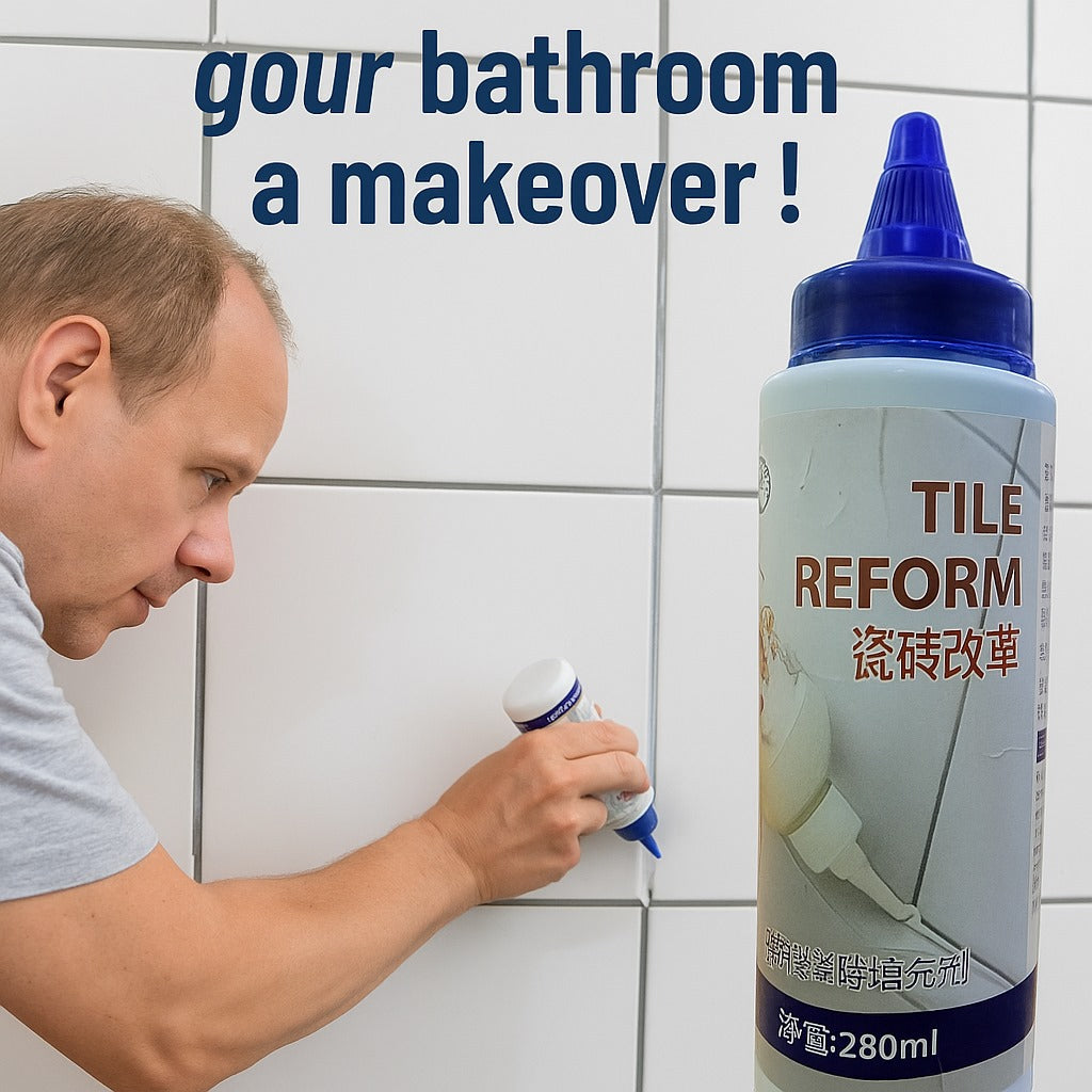 Tile Reform Grout Restorer & Sealer – 280ml Large Bottle for Quick Tile Gap Repair