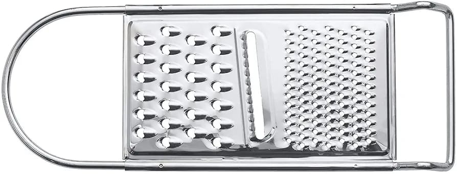 Stainless Steel Flat Grater with Sharp Teeth – Multi-Purpose Kitchen Peeler &amp; Slicer for Fruits, Vegetables, Cheese, Citrus Zesting, Food Prep, Durable &amp; Easy to Clean Tool