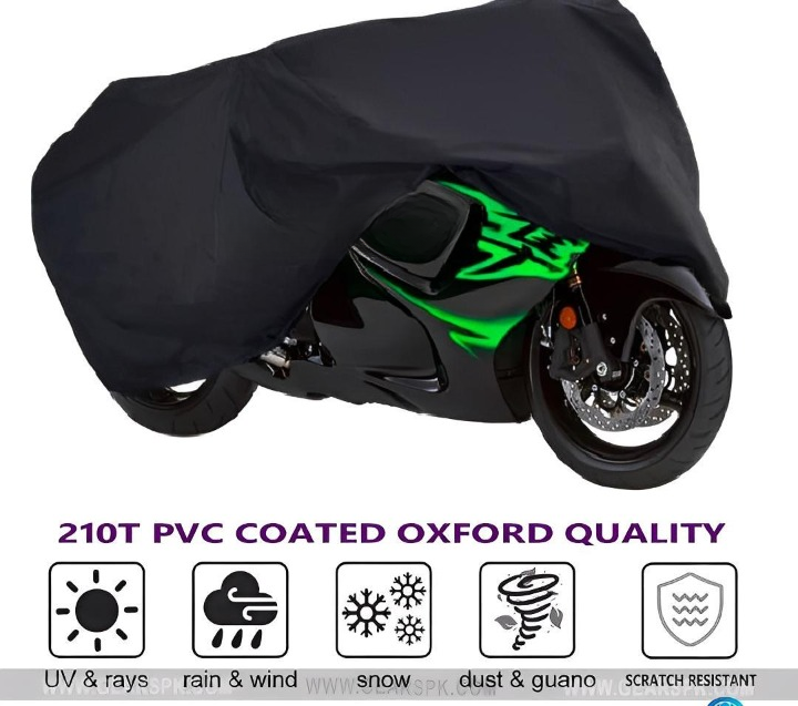 Bike Top Cover – Water &amp; Scratch Proof Parachute – Fits CD70CC and 125CC Bikes (Random color)