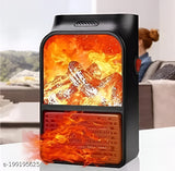 Flame Heater 1000W – Portable Electric Plug-in Room Heater with Flame Effect &amp; Remote Control