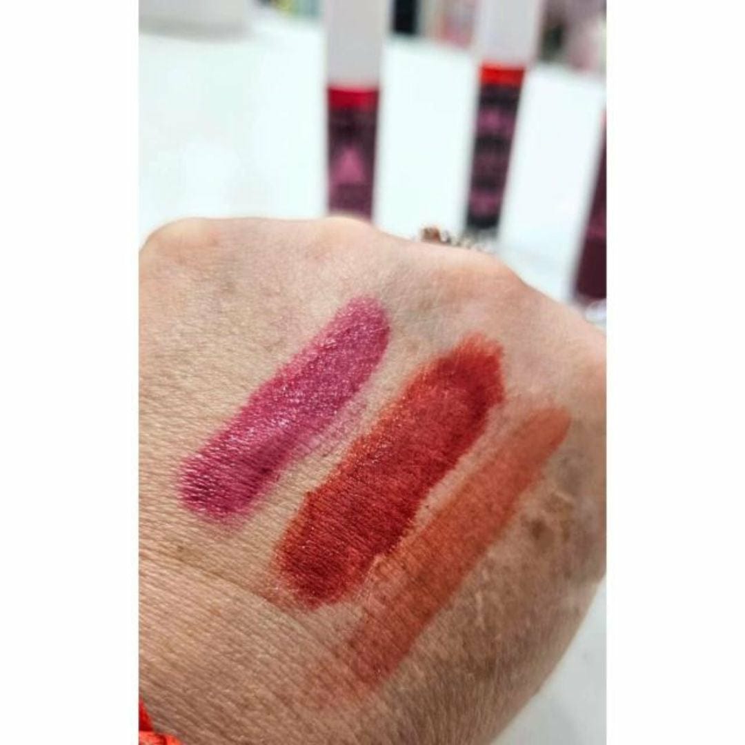 Dragon Ranee Matte Lipstick Pack of 3 – Waterproof Lip &amp; Cheek Tint Set for Girls, Shades A &amp; B, Long-Lasting Multicolor Matte Finish - Shade A