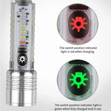 520A Multifunctional Zoom Flashlight | Rechargeable Torch with White, Red, Blue &amp; UV LED + White Laser