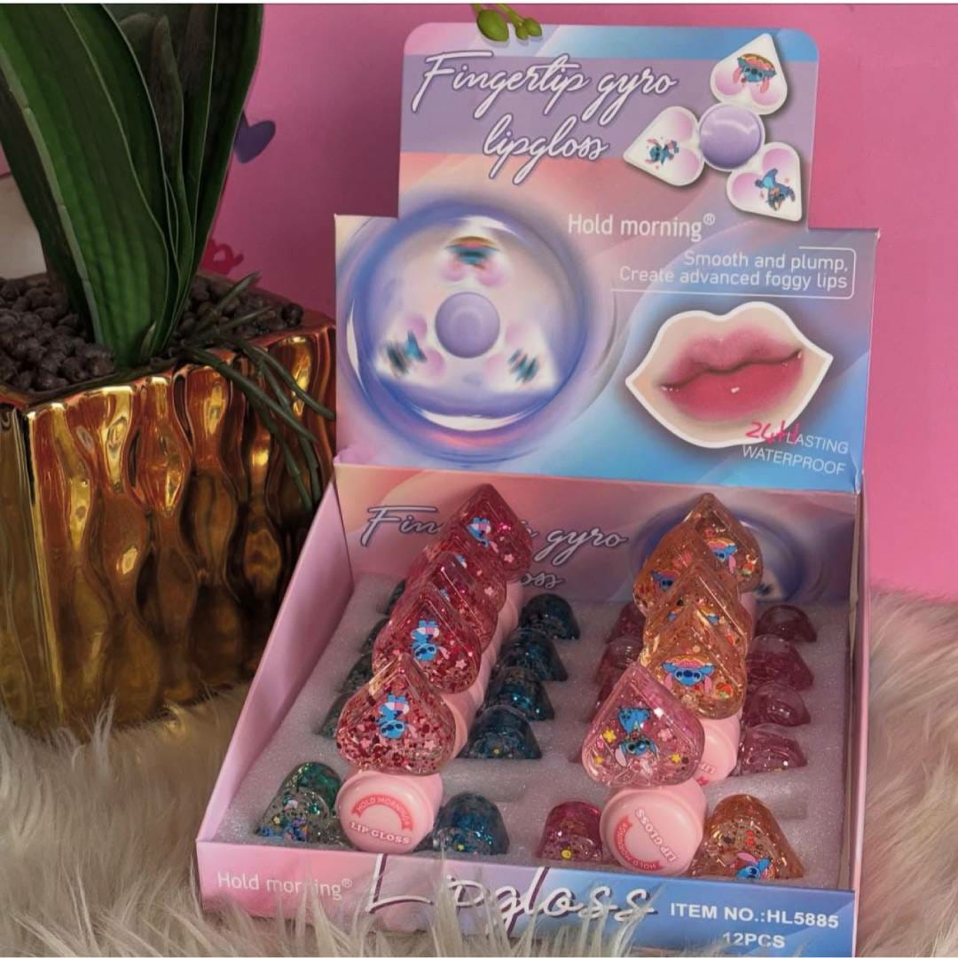3 in 1 Spinner Lip Oil – Hydrating &amp; Nourishing Lip Care, Lightweight Liquid Formula in Shades of Pink, Smooth &amp; Glossy Finish, Long-Lasting Moisture