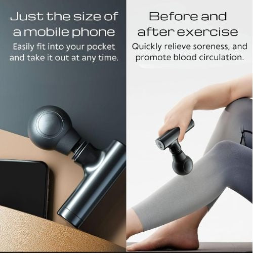 Rechargeable Facial Gun Massager – Compact Skincare Device with Type-C Charging, ABS Plastic, Portable &amp; Easy-to-Use for Relaxing Face Massage