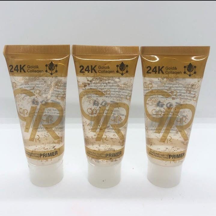 GR 24K Gold &amp; Collagen Primer – Radiance Boosting Liquid Makeup Base, Smooth Finish, Long-Lasting Hydration, 40ml