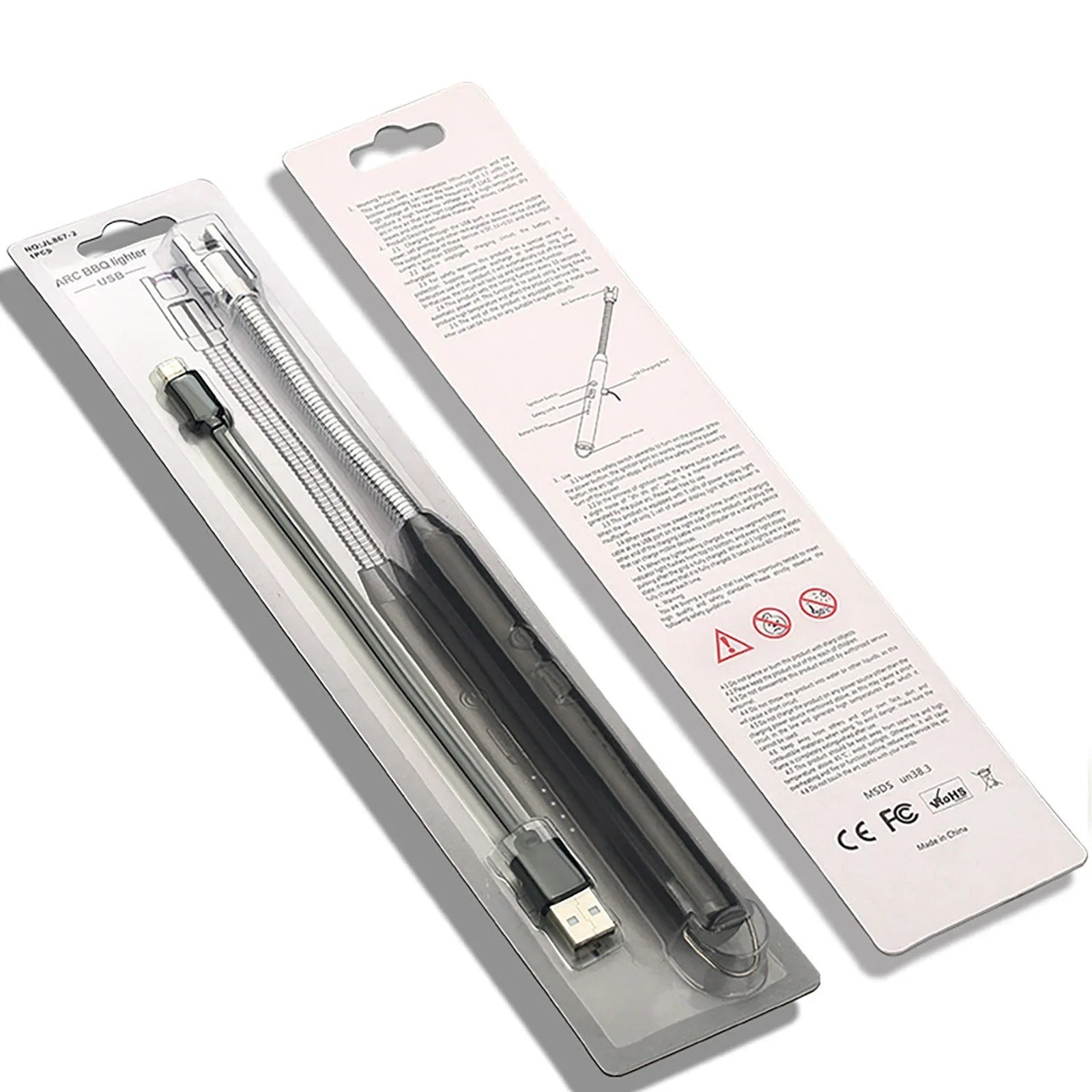 360° Outdoor Kitchen Lighter – USB Rechargeable Portable Electronic Arc Lighter with Flexible Neck, Safety Lock, Windproof &amp; Eco-Friendly Design for Candles &amp; Gas Stoves