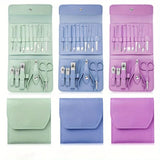 16pcs Professional Manicure &amp; Pedicure Set – Nail Clippers, Cuticle Nippers &amp; Grooming Tools with Travel Case (Random color)