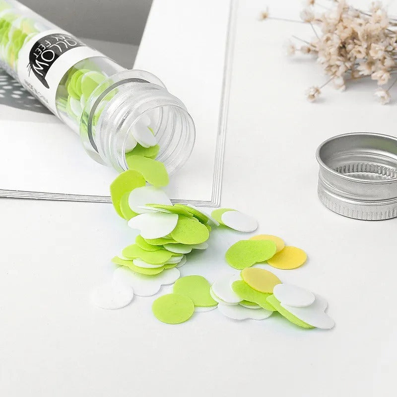 Outdoor Portable Hand Washing Disposable Soap Paper Flakes – 100 PCs in Flower Tube Bottle (Random color)