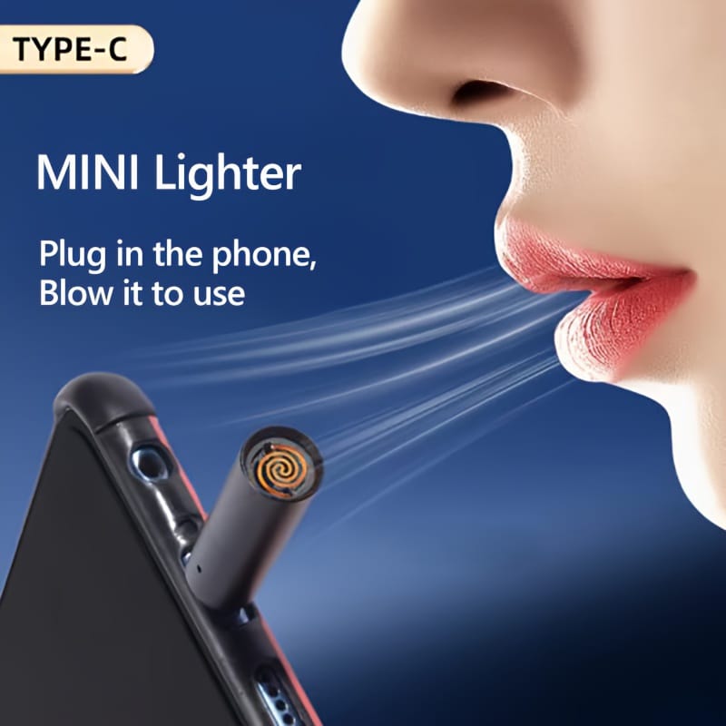 Portable Cigarette Lighter – Windproof USB Plug &amp; Play Rechargeable Car Lighter, Easy One-Touch Ignite, Compact &amp; Durable Design for Everyday Use