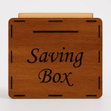Wooden Saving Box with 3 Stickers (Qurbani, Umrah &amp; Money Saving) – Target Chart Money Bank