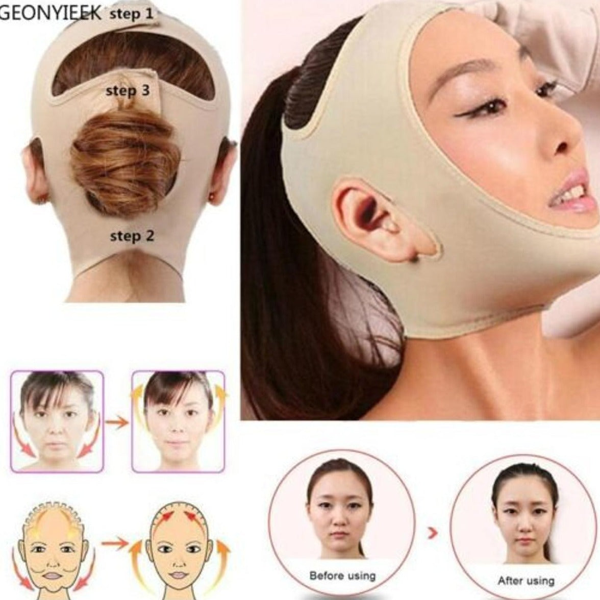 Face V Shaper Facial Slimming Bandage Relaxation Lift Up Belt