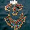 Shineland Collar Coin Necklace & Earrings Set