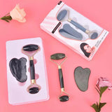 Original Jade Roller & Gua Sha Facial Massage Set – Natural Jade Beauty Tool