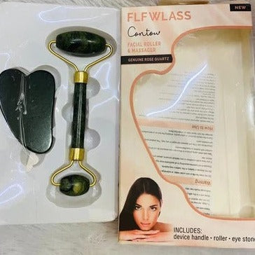 Original Jade Roller & Gua Sha Facial Massage Set – Natural Jade Beauty Tool
