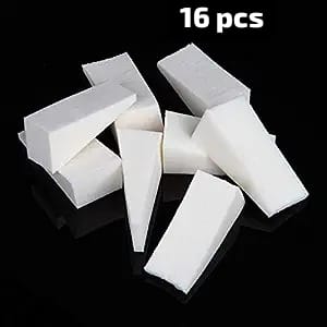 4 Pcs White Triangle Makeup Sponge Puffs Facial Foundation Powder Base Cream Makeup Sponge Beauty Cosmetic