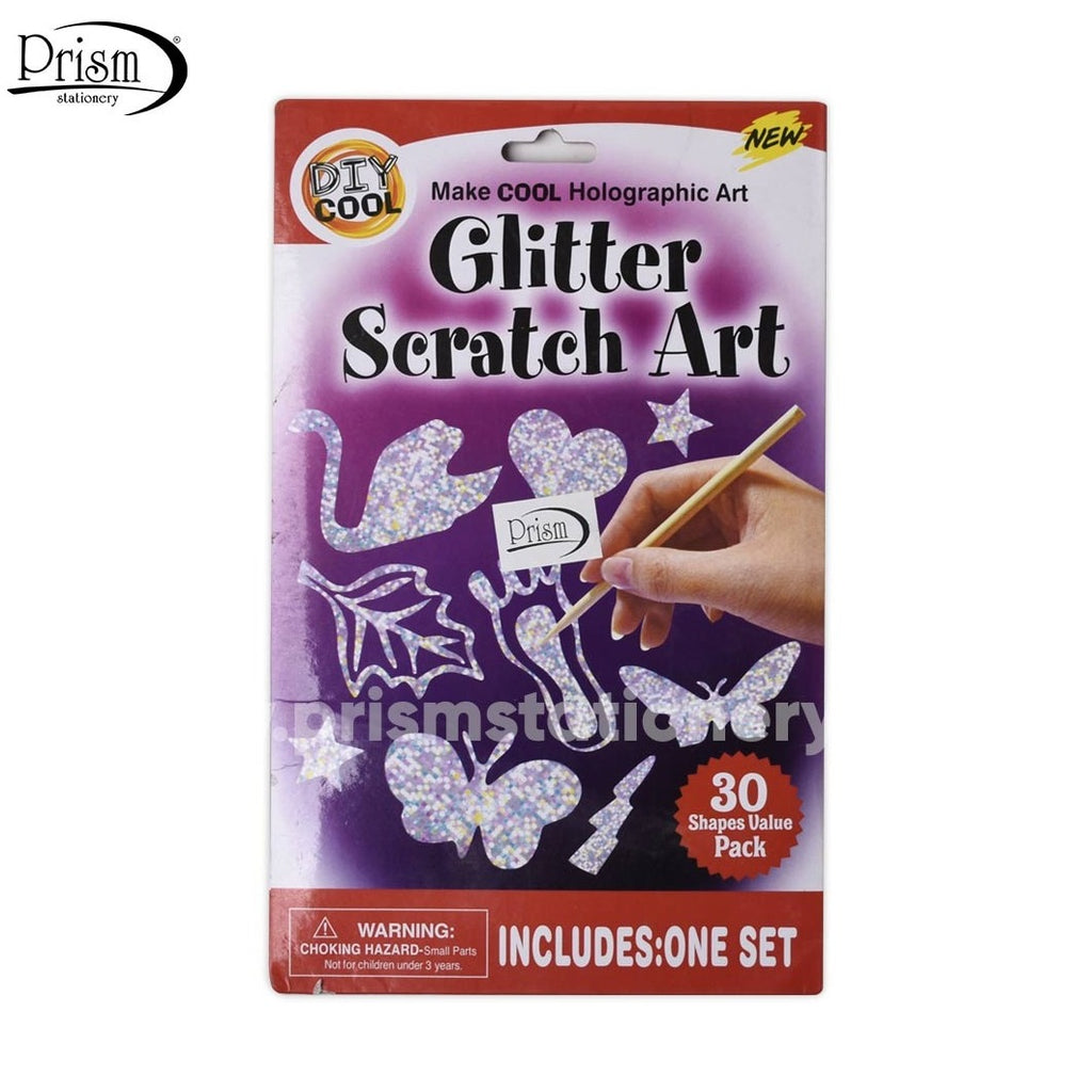 DIY Cool Glitter Scratch Art