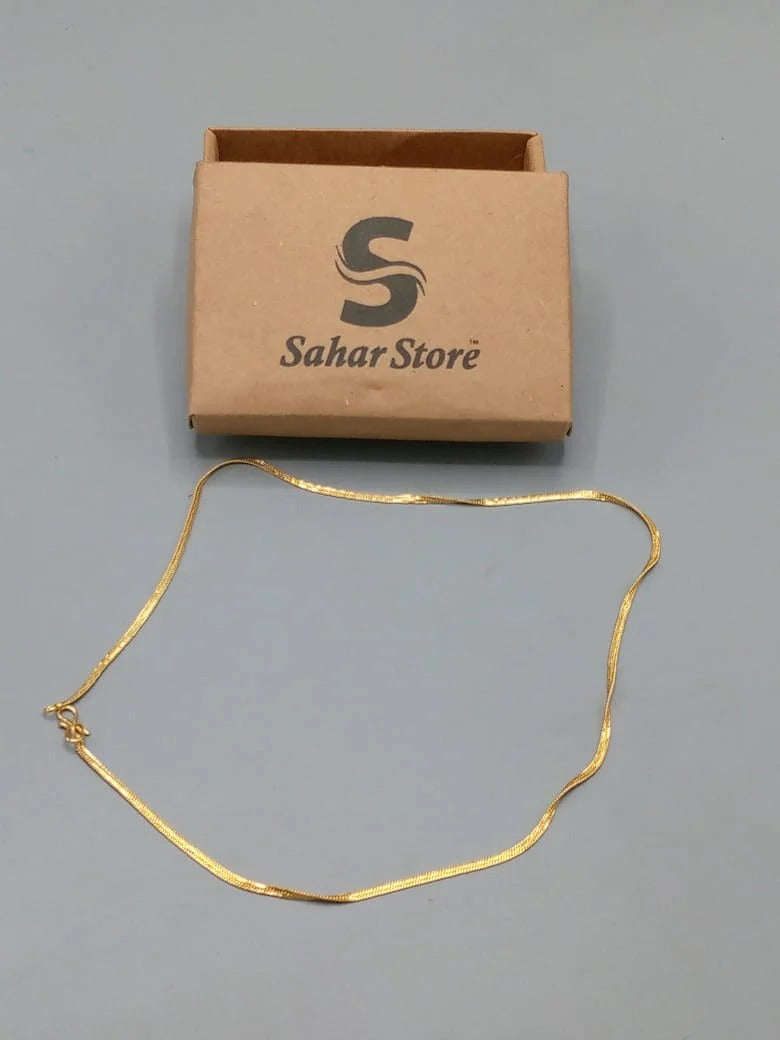2mm Golden Snake Neck Chain For Men/Women