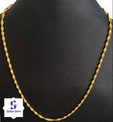 Golden simple chain design for girls and womens in disco Style Trending in Pakistan