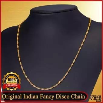 Golden simple chain design for girls and womens in disco Style Trending in Pakistan