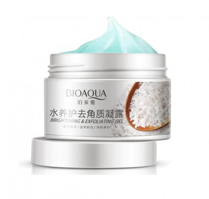 badgeBioaqua Rice Exfoliating Gel Exfoliating Facial Scrub Gel with Rice Extract 140 g
