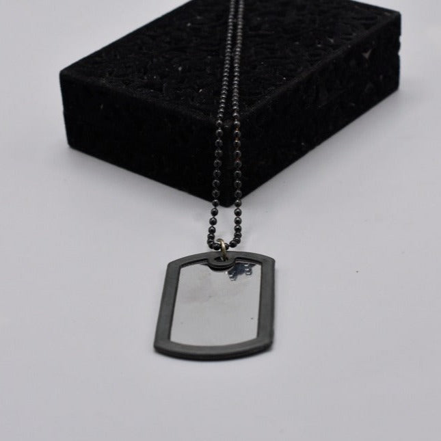 Black Stainless Steel Box Necklace for Men and Boys, Military Army Box Pendant Necklace: Stylish Locket for Men and Boys, Gift for Men and Boys