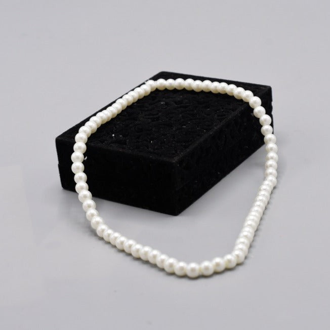 Elegant Pearl Bead Statement Necklace Women Choker Necklace for Women