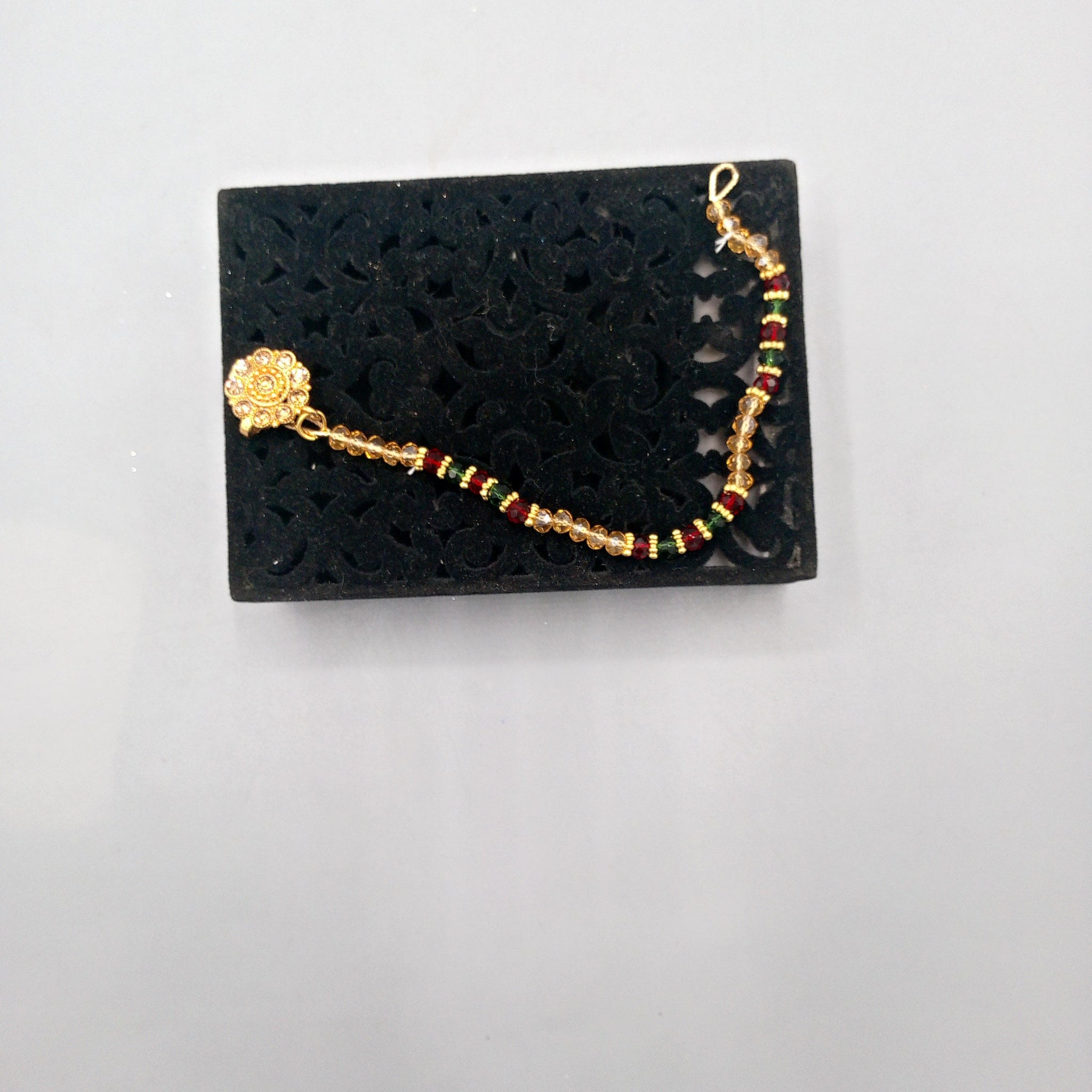 Nose Rings Gold Copper Clip On Nose Ear Chain For Women Non Piercing