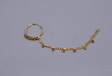 Party wear stylish nath with golden non  piercing