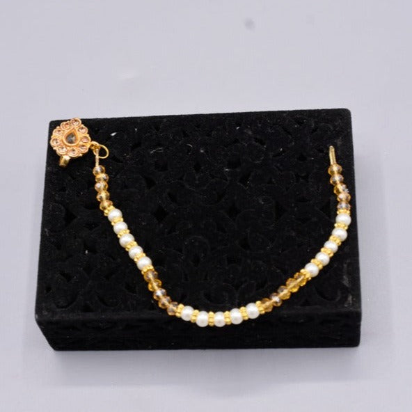 Antique Nose Chain Nath Only Used For Non Pericing Girls