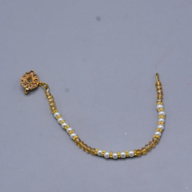 Antique Nose Chain Nath Only Used For Non Pericing Girls