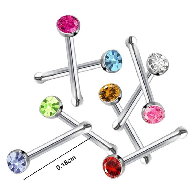 10 pcs Random design Hot Selling Piercing Nose Ring MultiColor  new design
