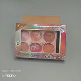 Seven Beauty 6 in 1 Professional Blush On Palette Kit