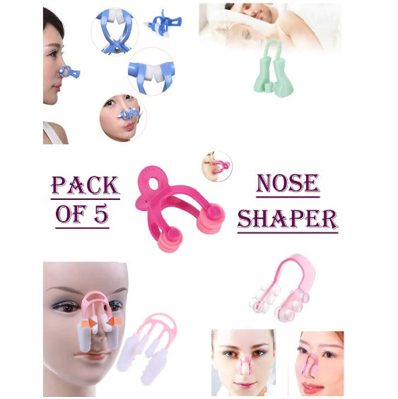 Pack of 5 Nose Shaper Clip Nose Slimmer Bridge For Nose Straightening Beauty