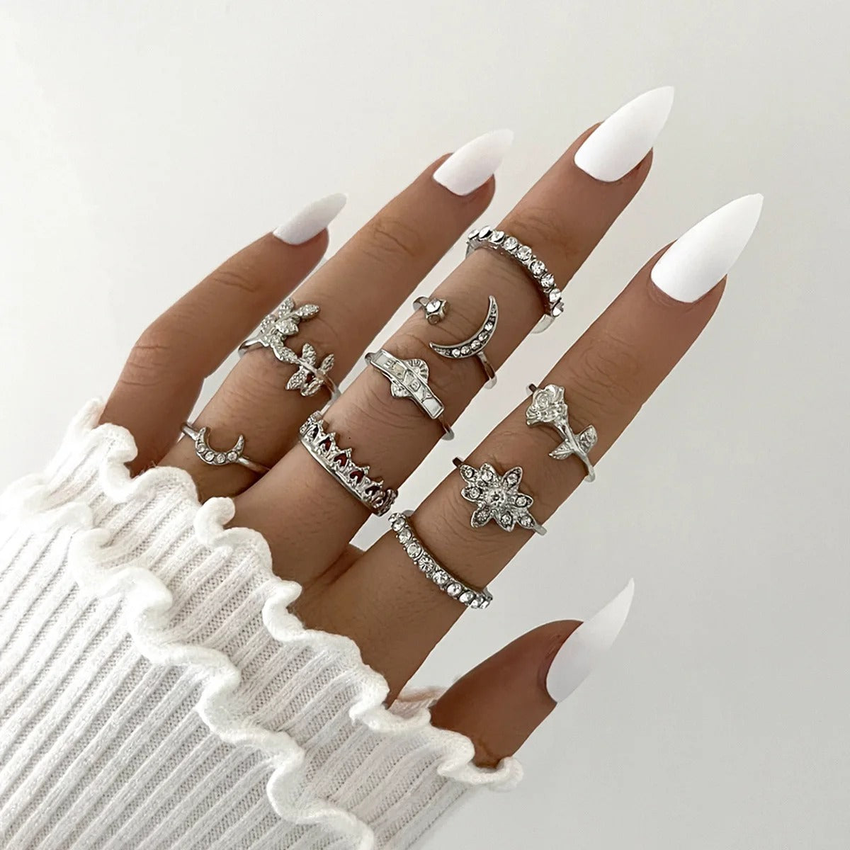 9Pcs/Set Fashion Vintage Ring