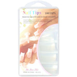 Nail Tips 100 Pcs / Transparent &amp; Natural Color Artificial Nails | Premium Quality Long-Lasting DIY False Nails for Elegant