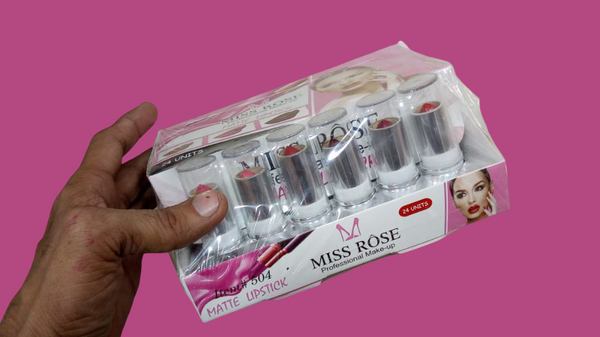 24 Color Matte Long-Lasting Lipstick Box – Waterproof & Smudge-Proof Shades