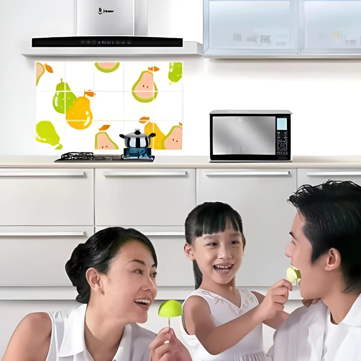 Kitchen Oil Proof Wall Sticker Heat Resistant Waterproof Self Adhesive Backsplash Cover for Kitchen Wall Protection